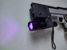 Load image into Gallery viewer, HW45 Hunting Light Mount with Multicolour LED torch and Adjustable Focus.