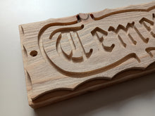 Load image into Gallery viewer, Temet Nosce plaque sign from The Matrix reproduction Know Thyself (Wood Only)