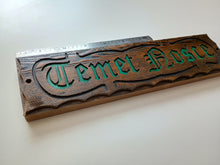 Load image into Gallery viewer, Temet Nosce plaque sign from The Matrix reproduction Know Thyself