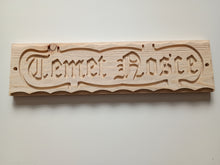 Load image into Gallery viewer, Temet Nosce plaque sign from The Matrix reproduction Know Thyself (Wood Only)
