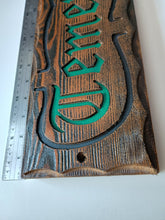 Load image into Gallery viewer, Temet Nosce plaque sign from The Matrix reproduction Know Thyself
