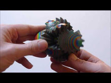 Load and play video in Gallery viewer, 3D Printed Gear Heart in multicolour
